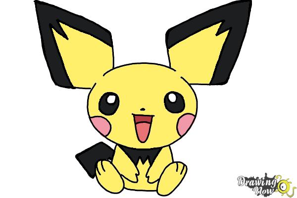 600x400 How To Draw Pokemon - Pichu Drawing