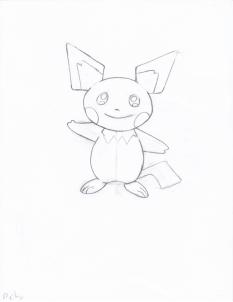 233x302 How To Draw How To Draw Pichu - Pichu Drawing