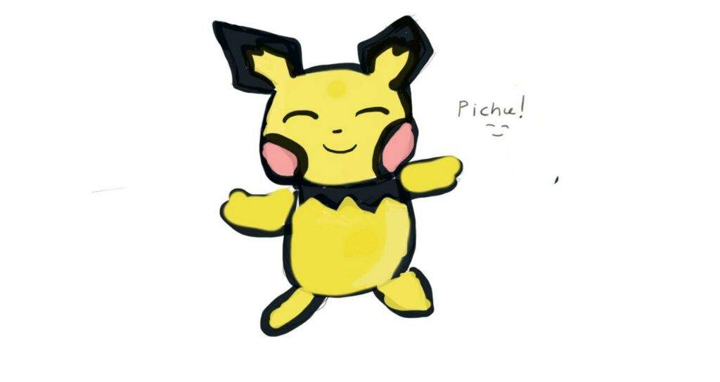 1024x543 Pichu Digital Drawing Amino - Pichu Drawing