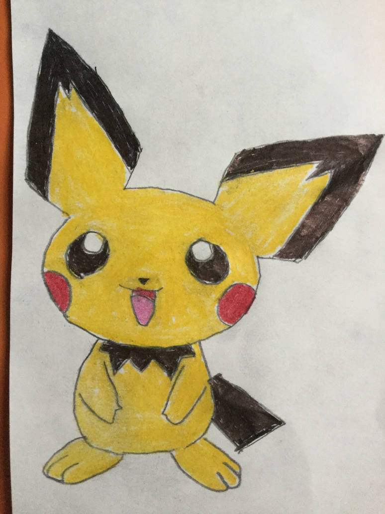774x1032 Pichu Drawing - Pichu Drawing
