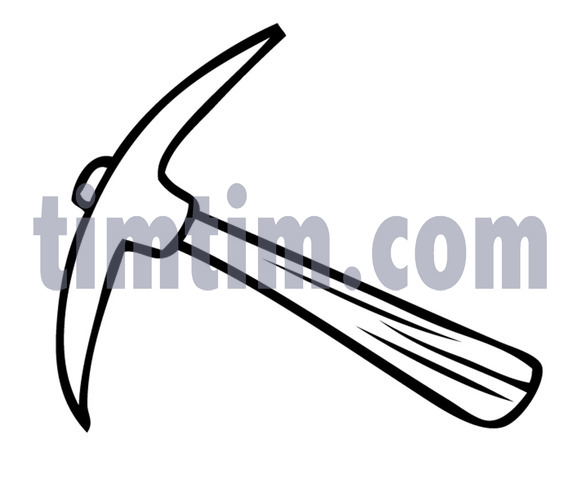 580x480 free drawing of a pick axe from the category building home tools - Pick Drawing