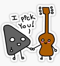 210x230 guitar pick drawing stickers redbubble - Pick Drawing