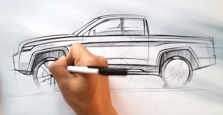 728x375 how to draw a pickup truck - Pick Up Drawing