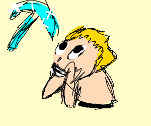 300x250 Guy Gasping Over Minecraft Diamond Pickaxe Drawing - Pickaxe Drawing