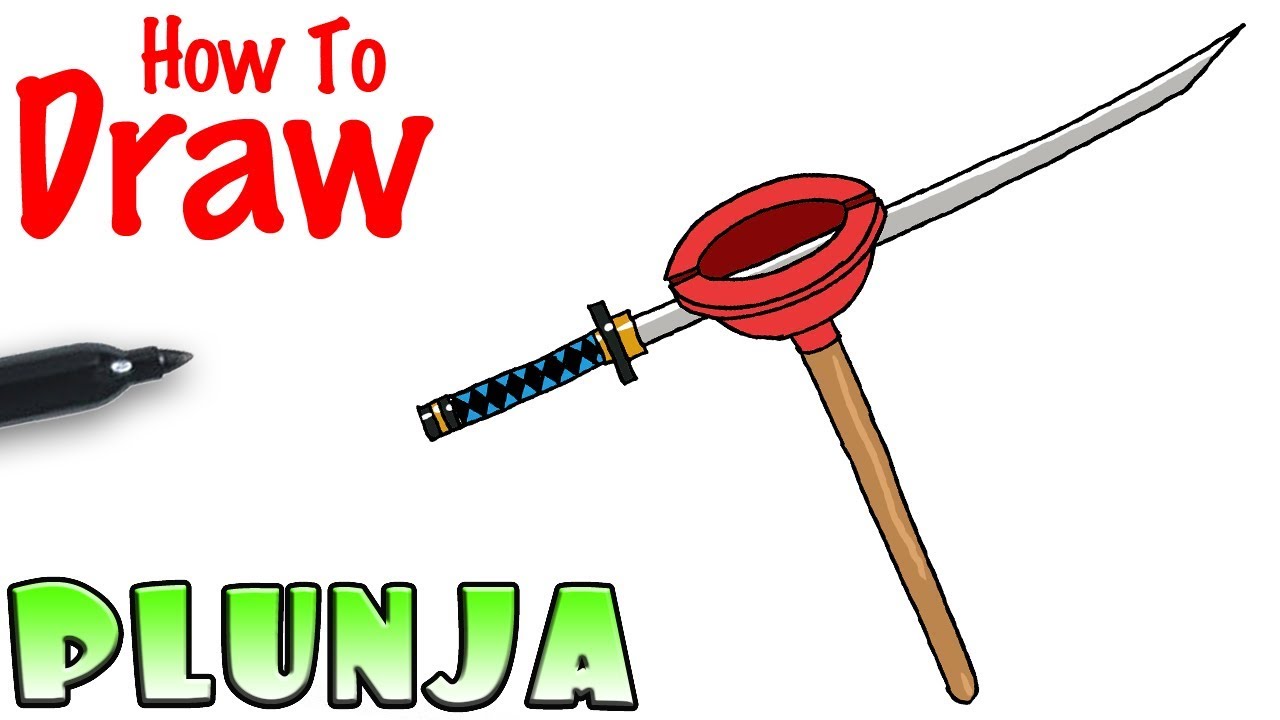1280x720 How To Draw The Plunja Fortnite - Pickaxe Drawing