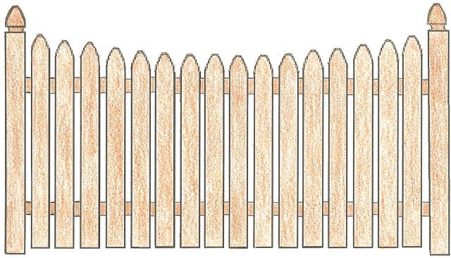 640x366 factory to you fence scallop gothic picket drawing - Picket Fence Drawing