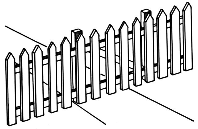 Picket Fence Drawing at PaintingValley.com | Explore collection of ...