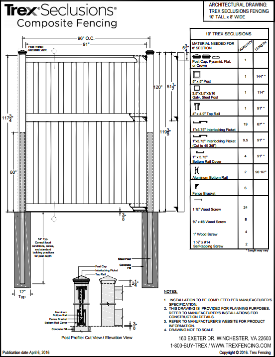 552x717 Shop Drawings Archives - Picket Fence Drawing
