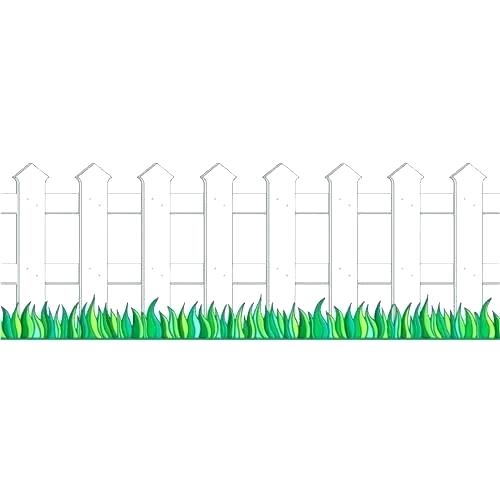 500x500 white picket fence table decoration - Picket Fence Drawing