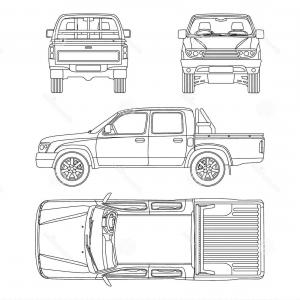 Pickup Truck Drawing at PaintingValley.com | Explore collection of ...