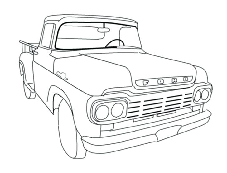 728x555 semi truck outline drawing presentation great dump png image - Pickup Truck Outline Drawing