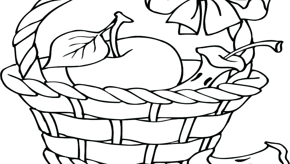 960x544 printable childrens colouring book coloring books picnic basket - Picnic Basket Drawing