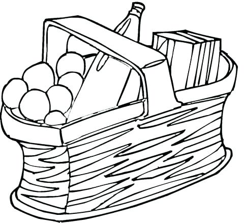 480x438 picnic basket drawing - Picnic Basket Drawing