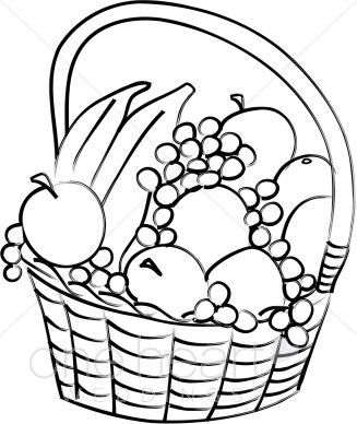 327x388 clipart picnic basket - Picnic Blanket Drawing