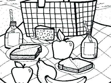 440x330 coloring pages disney zombies online pokemon halloween witch - Picnic Blanket Drawing