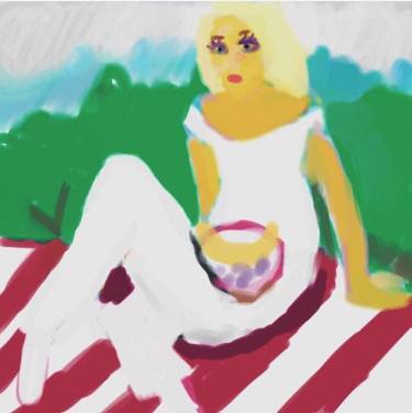 375x376 lonely picnic drawing - Picnic Drawing