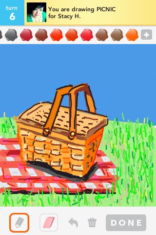 320x480 picnic drawings - Picnic Drawing