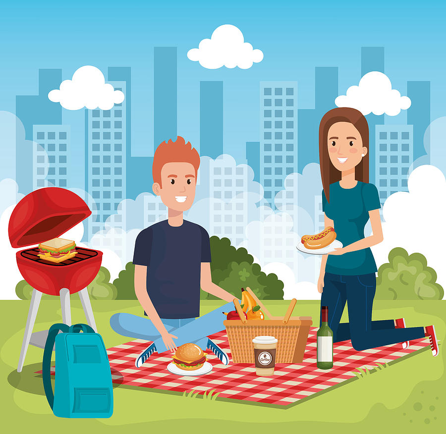 Picnic Scene Drawing at Explore collection of
