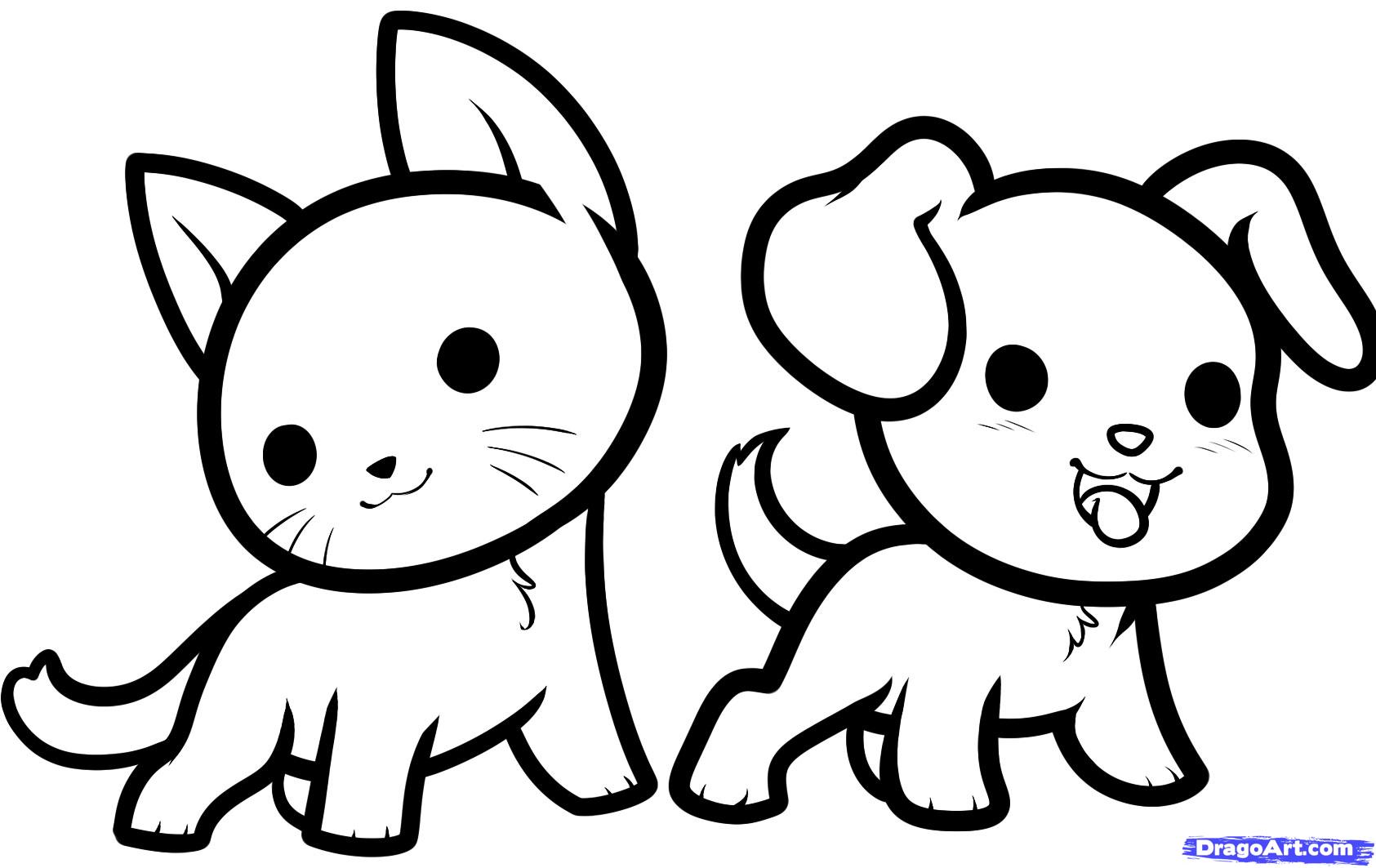 1685x1063 How To Draw Kawaii Animals, Step - Pics Of Animals Drawing