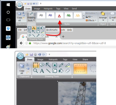 490x444 Enable All Drawing Tools Snagit Editor Techsmith Customer - Picture Drawing Editor