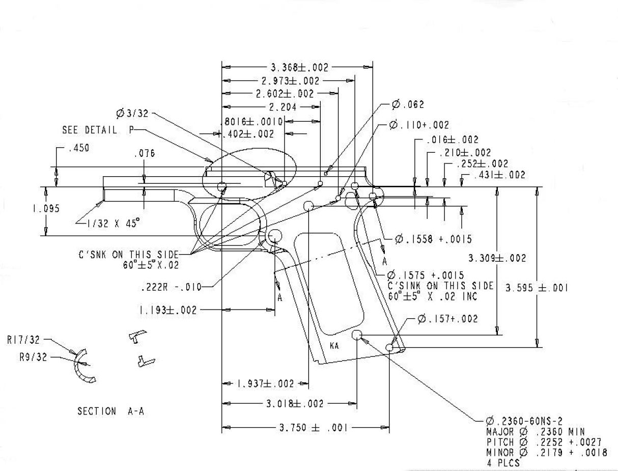 1214x925 Blueprints - Picture Frame Drawing