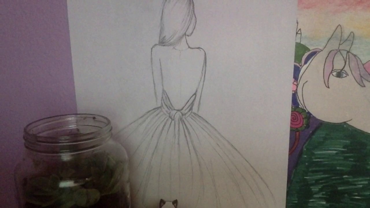 1280x720 How To Draw A Girl - Picture Of A Girl Drawing