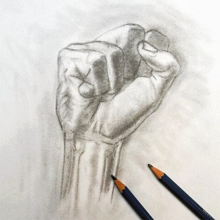 Picture Of A Hand Drawing at PaintingValley.com | Explore collection of ...