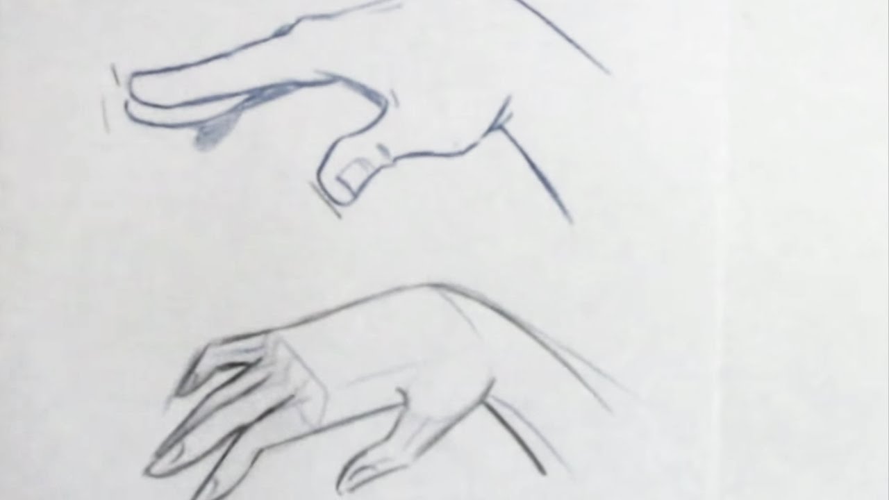 1280x720 How To Draw The Female Hand - Picture Of A Hand Drawing
