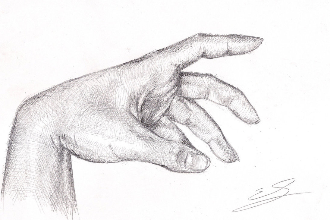 Picture Of A Hand Drawing at PaintingValley.com | Explore collection of ...