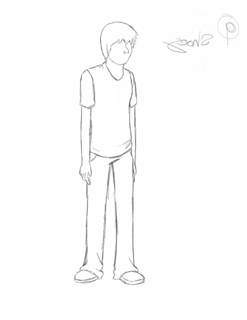simple person sketch