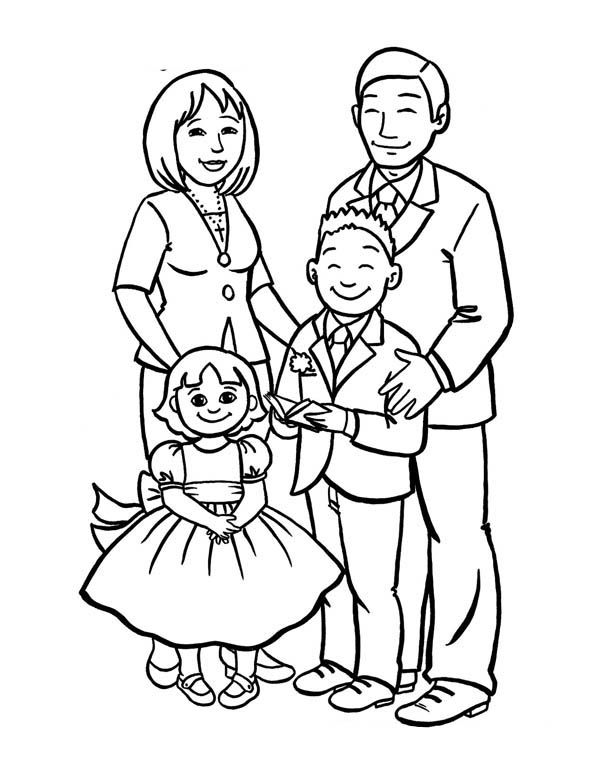 Picture Of Family Drawing