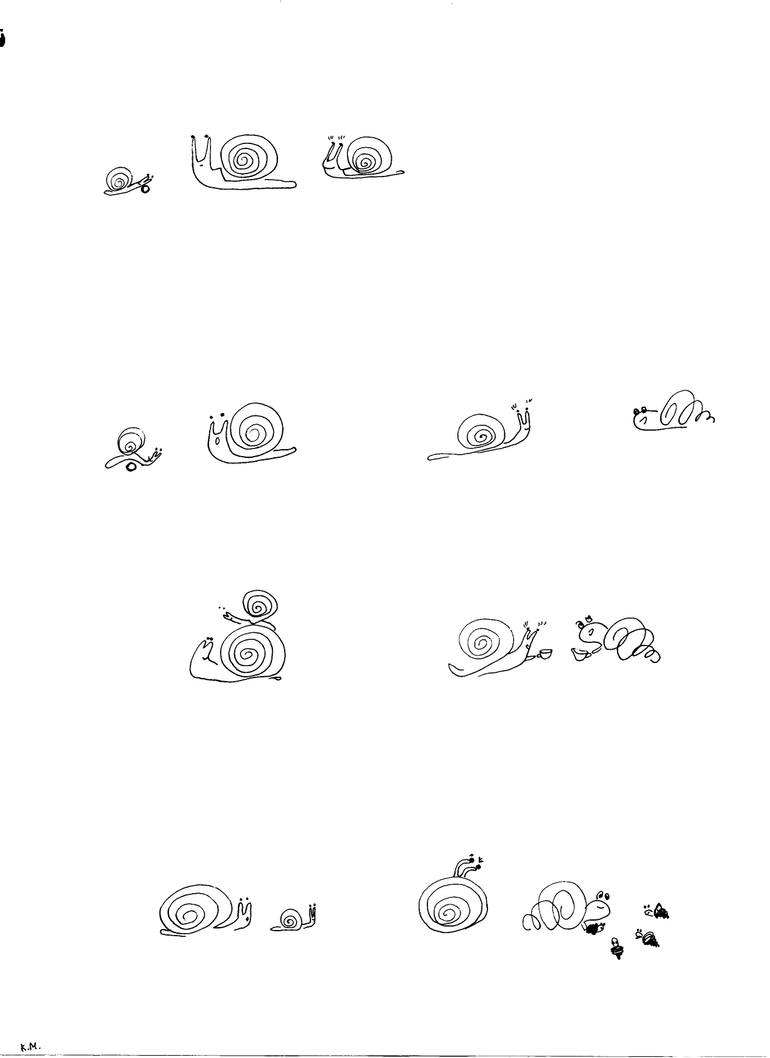 770x1058 Snail Family Drawing - Picture Of Family Drawing