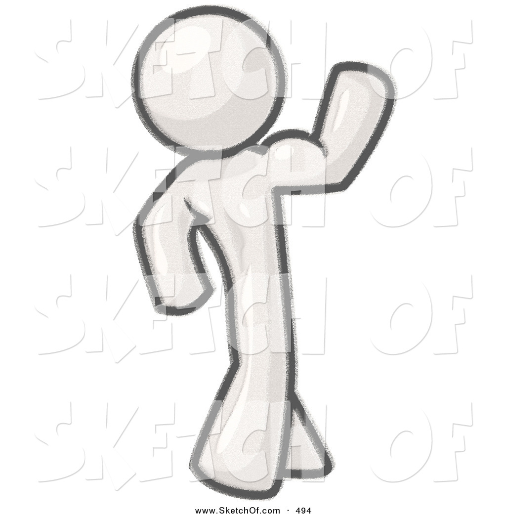 1024x1044 drawing of a sketched design mascot person character flexing his - Picture Of Person Drawing