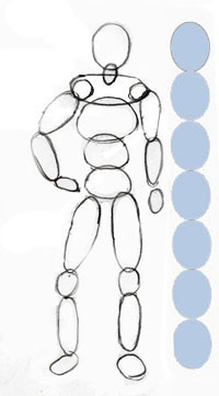 200x361 How To Draw A Human Figure - Picture Of Person Drawing