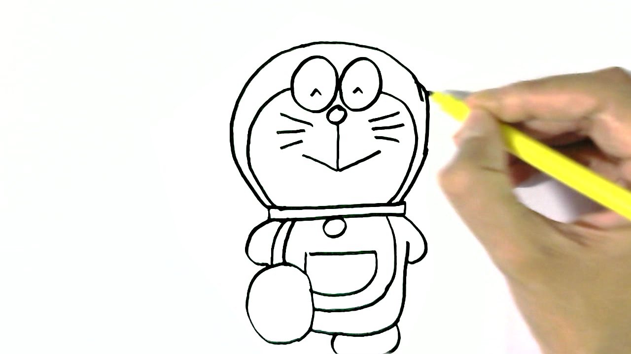 1280x720 how to draw doraemon in easy steps for children beginners - Pictures For Drawing Easy