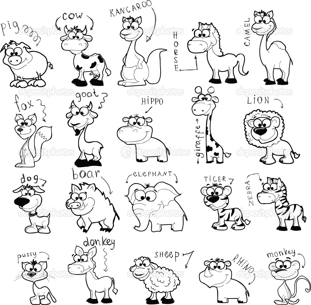 1023x1003 Drawings Of Cute Animals How To Draw Animal Drawing - Pictures Of Animals Drawing