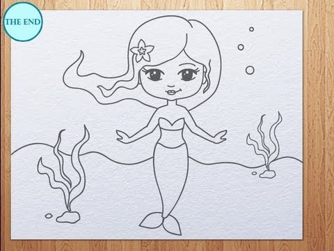 480x360 how to draw a mermaid - Pictures Of Mermaids Drawing