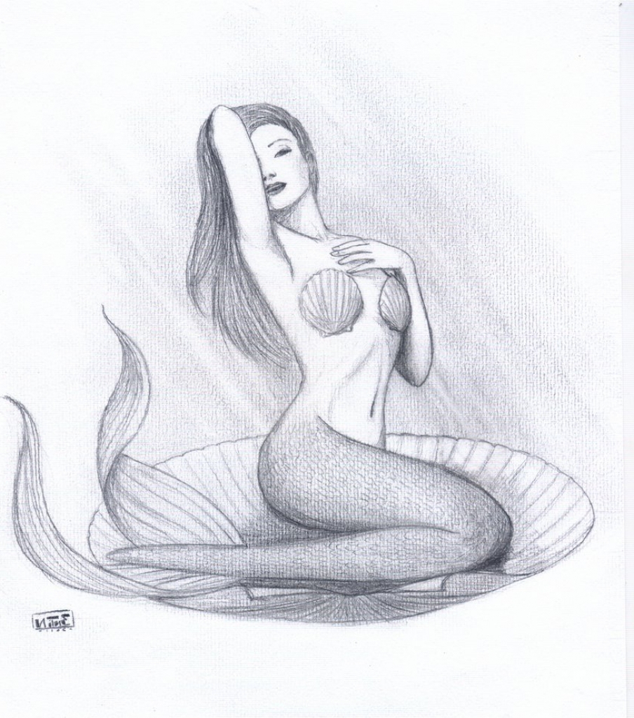 Mermaid Drawings Masimes - Pictures Of Mermaids Drawing. 