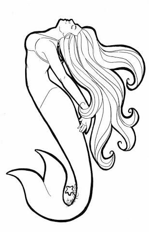 308x477 simple mermaid drawings - Pictures Of Mermaids Drawing