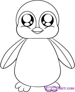246x302 how to draw penguins drawing tutorials drawing how to draw - Pictures Of Penguins Drawing