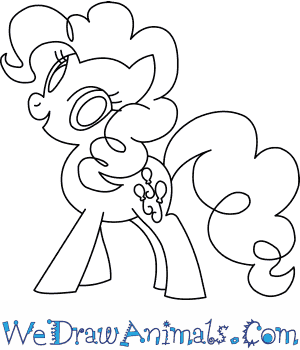 300x350 how to draw pinkie pie - Pie Drawing