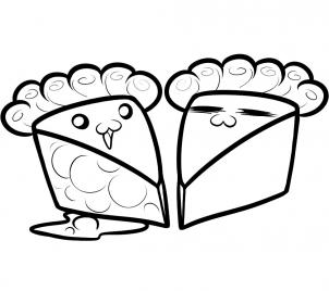 302x268 How To Draw How To Draw Pies, Pies - Pie Drawing