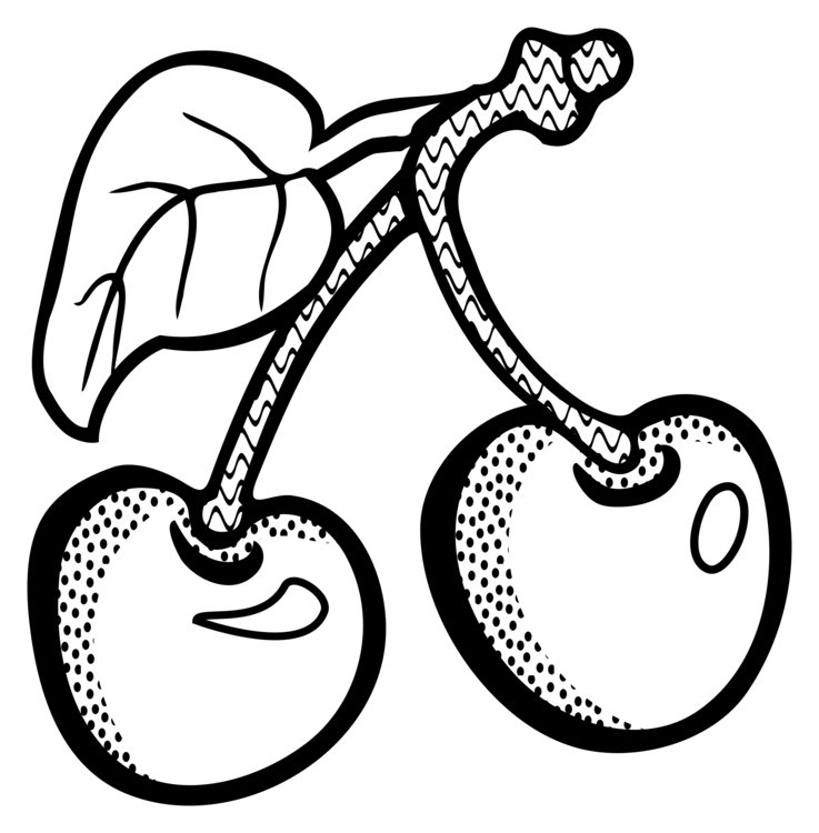 737x750 Cherry Pie Drawing Line Art Black And White Cc0 - Pie Line Drawing