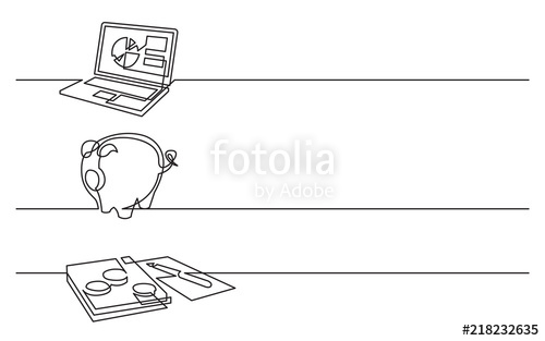 500x313 Banner Design - Pie Line Drawing