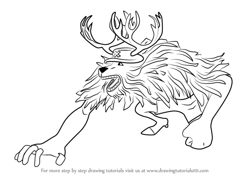 800x567 learn how to draw chopper monster point from one piece - Piece Drawing