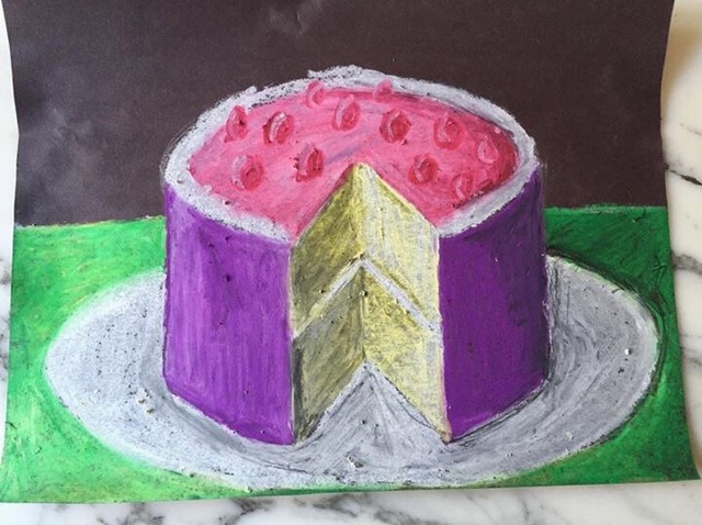 640x478 how to draw a cake with a slice cut out - Piece Of Cake Drawing