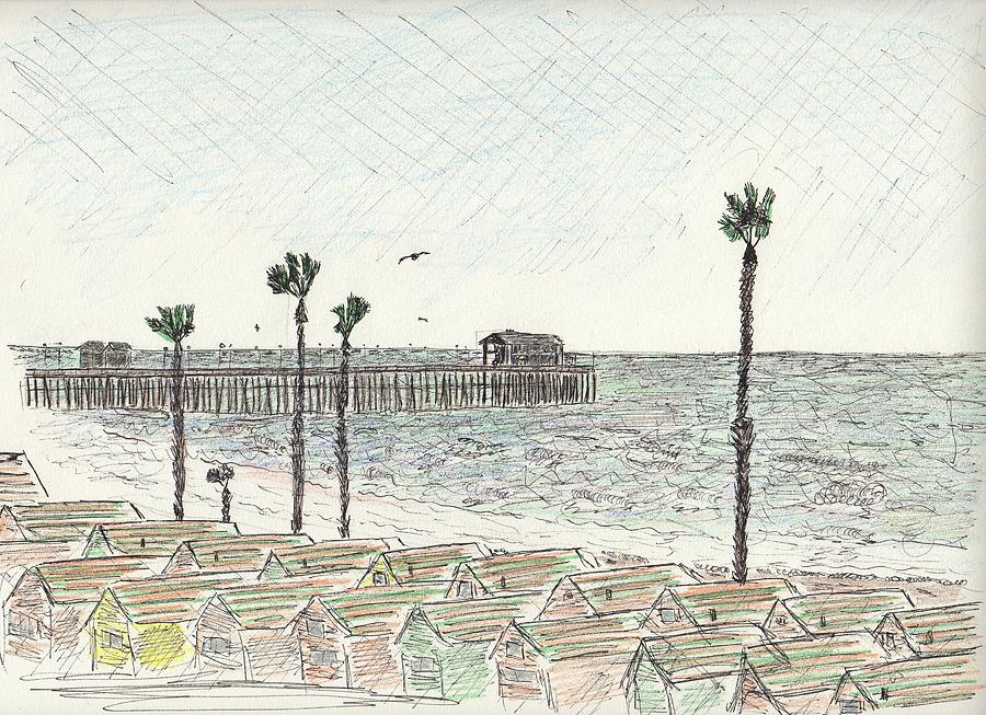 900x653 oceanside pier drawing - Pier Drawing
