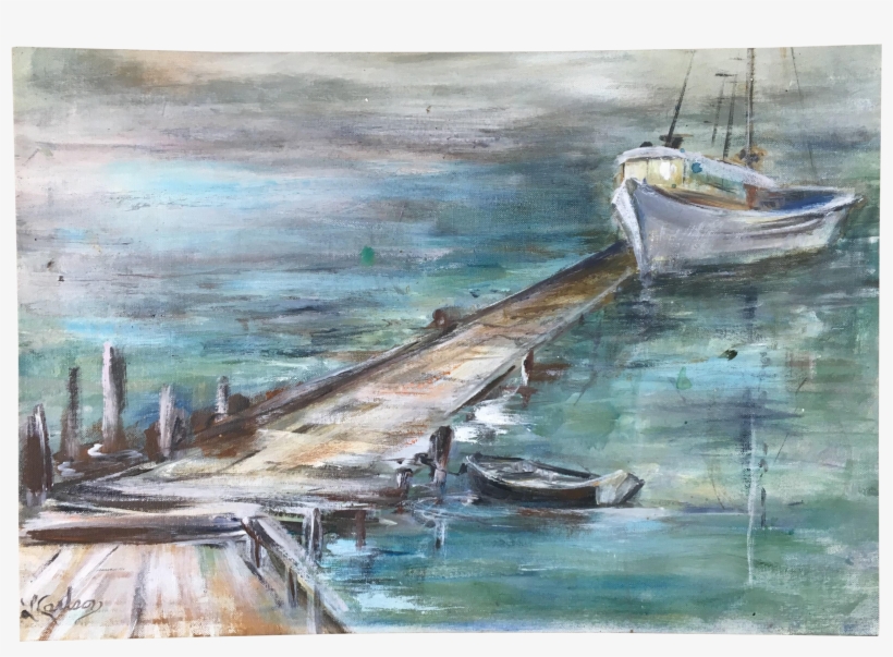 820x603 pier drawing watercolor - Pier Drawing