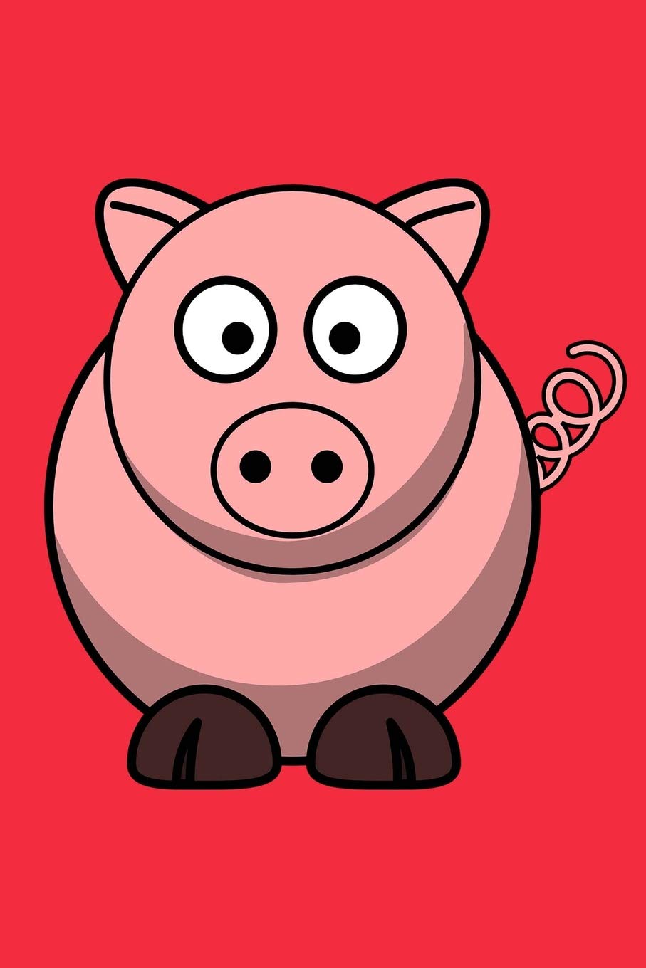 907x1360 pig sketchbook pig bordered sketchbook for kids - Pig Drawing