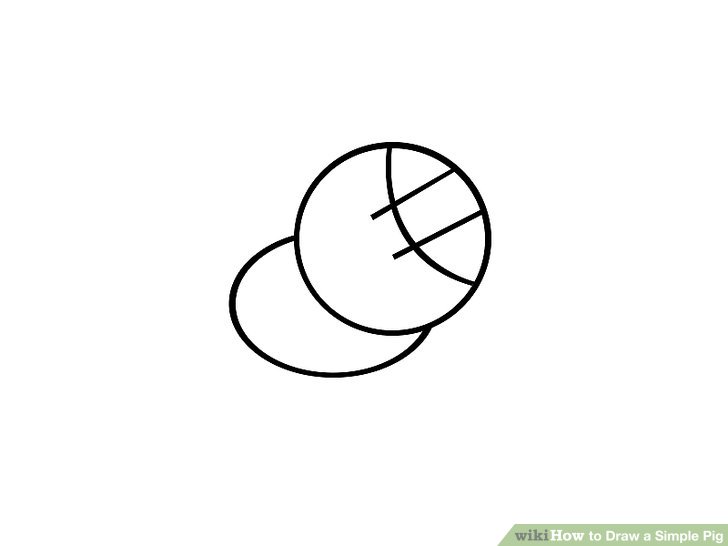 728x546 How To Draw A Simple Pig Steps - Pig Drawing Images